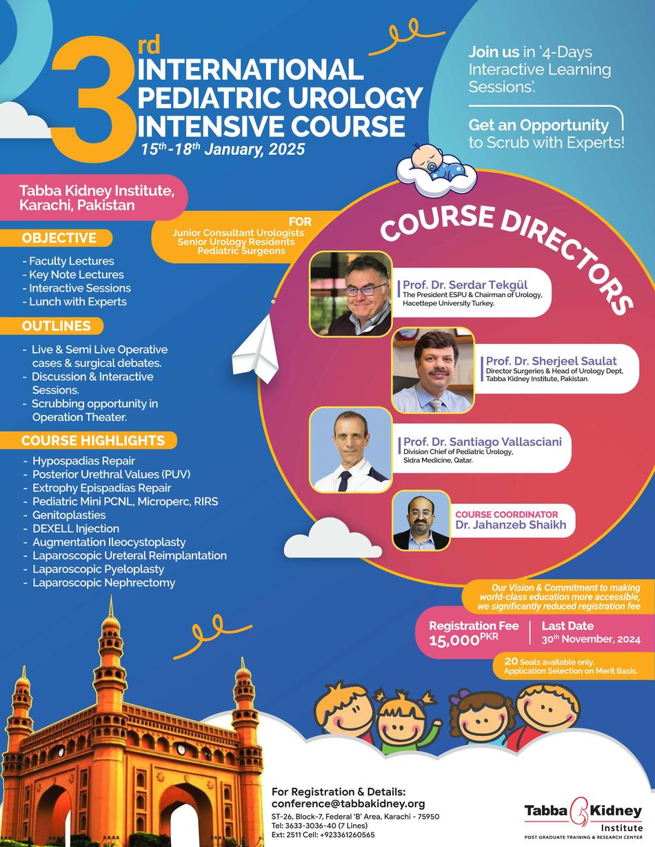 3rd International Pediatric Urology Intensive Course 2025