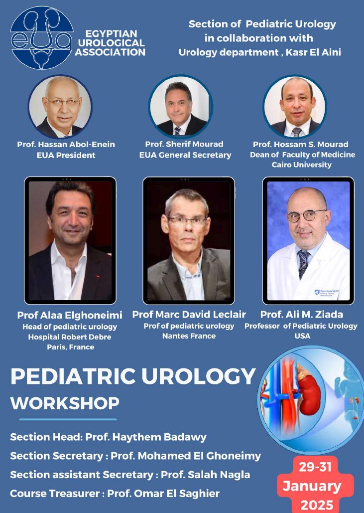 EUA 2025 Pediatric Urology Workshop flyer